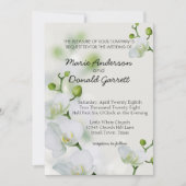 Invitation Mariage élégant à l'orchidée Soft (Devant)