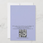 Invitation Mariage élégant antique avec code QR en relief (Dos)