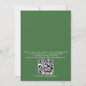 Invitation Mariage élégant au code QR floral à l'Hibiscus tro (Dos)