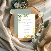 Invitation Mariage Élégant au Jardin de Citron