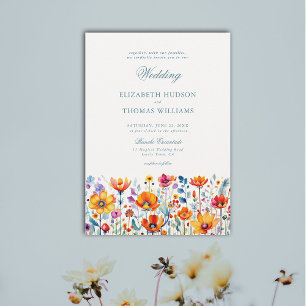 Invitation Mariage élégant au Rancho Floral mexicain