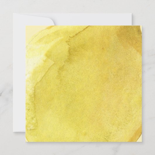 Invitation Mariage élégant aux citrons jaunes (Dos)