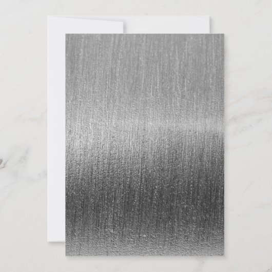 Invitation Mariage élégant aux lumières d'étoiles noires et a (Dos)