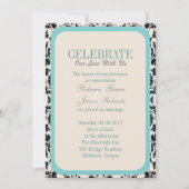 Invitation mariage élégant aux tourbillons de lys floraux vin (Devant)