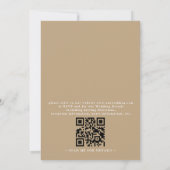 Invitation Mariage élégant avec code QR de la vie marine sarc (Dos)