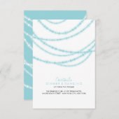 Invitation Mariage Élégant avec Lumières Pailletées de Style (Devant / Derrière)