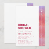 Invitation Mariage élégant avec monogramme moderne (Devant / Derrière)