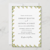 Invitation Mariage Élégant avec Verdure d'Eucalyptus (Dos)