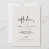 Invitation Mariage élégant Beige Beige neutre intemporel (Devant)
