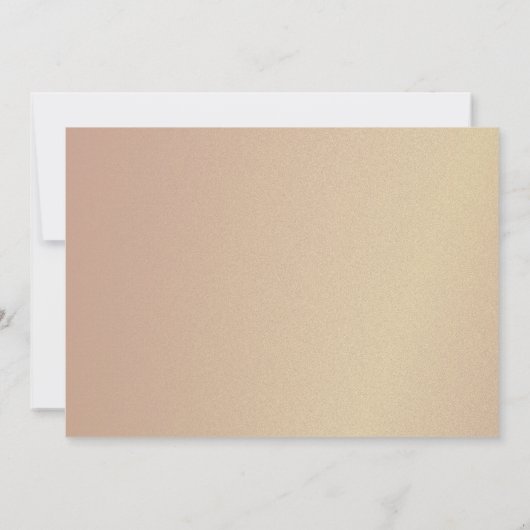 Invitation Mariage élégant bleu marine or photo (Dos)