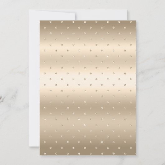 Invitation Mariage élégant champagne rose or Save The Date (Dos)