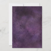 Invitation Mariage Élégant Chic Moderne Violet prune (Dos)