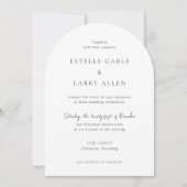 Invitation Mariage Élégant Classique (Devant)