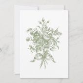 Invitation Mariage Élégant Classique avec Arche Florale de Sa (Dos)