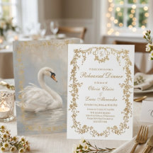 Mariage élégant classique blanc et or royal