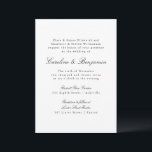 Invitation Mariage élégant classique classique classique clas<br><div class="desc">Formal classique traditionnel Script élégant Mariage Invitation</div>