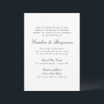 Invitation Mariage élégant classique classique classique clas<br><div class="desc">Formal classique traditionnel Script élégant Mariage Invitation</div>
