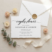 Invitation Mariage Élégant Classique Écriture pour Couple