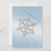 Invitation Mariage Elegant Crystal Snowflake (Devant)