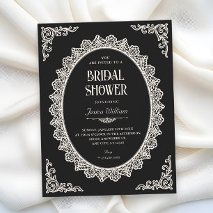 Invitation Mariage élégant Dark Romance