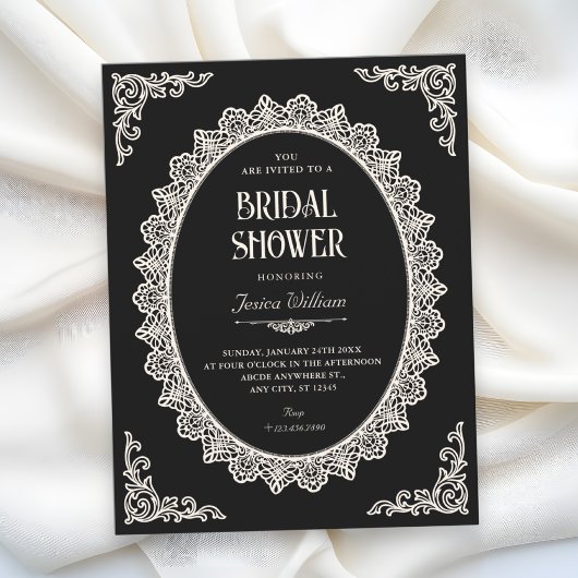 Invitation Mariage élégant Dark Romance