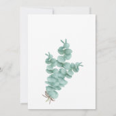 Invitation Mariage élégant de Bismillah Eucalyptus islamique (Dos)