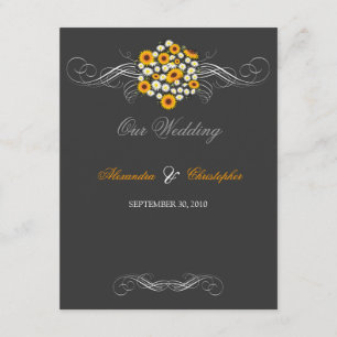 Invitation Mariage élégant de bouquet de tournesols et de