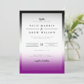 Invitation Mariage élégant de fierté asexuelle (Debout devant)