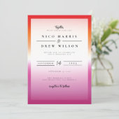 Invitation Mariage élégant de fierté lesbienne (Debout devant)