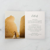Invitation Mariage élégant de forêt traditionnel vert (Intérieur)