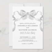 Invitation Mariage élégant de la boîte de ruban Whimsical mod (Devant)