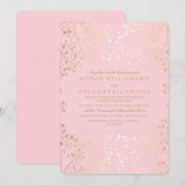 Invitation Mariage élégant de la respiration de l'été Floral  (Devant / Derrière)