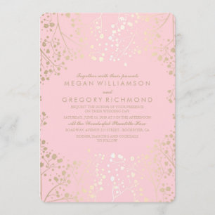 Invitation Mariage élégant de la respiration de l'été Floral
