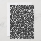 INVITATION MARIAGE ÉLÉGANT DE L'ARGENT NOIR DU DIAMOND DE COU (Dos)