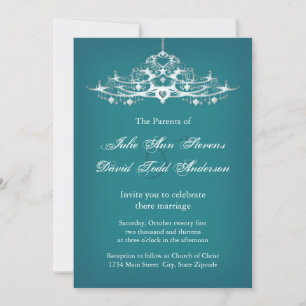 Invitation Mariage élégant de lustre