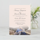 Invitation Mariage élégant de photo (Debout devant)
