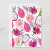 Invitation Mariage élégant de Pitaya (Dos)