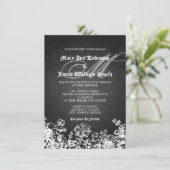 Invitation Mariage élégant de style victorien (Debout devant)