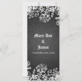 Invitation Mariage élégant de style victorien (Dos)