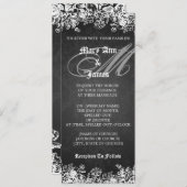 Invitation Mariage élégant de style victorien (Devant / Derrière)