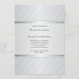 Invitation Mariage élégant décoré d'un monogramme de fusée