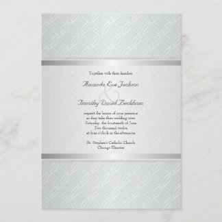 Invitation Mariage élégant décoré d'un monogramme de fusée