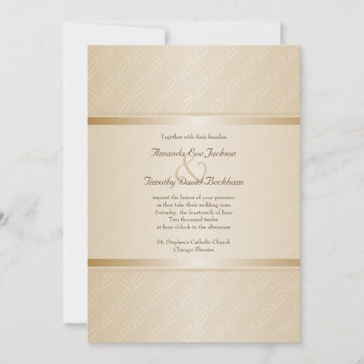 Invitation Mariage élégant décoré d'un monogramme de fusée (Devant)