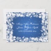 Invitation Mariage élégant Éblouissant Étoiles Bleu (Devant)