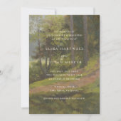 Invitation Mariage Élégant en Forêt Rustique (Devant)