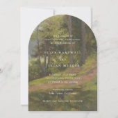 Invitation Mariage Élégant en Forêt Rustique (Devant)
