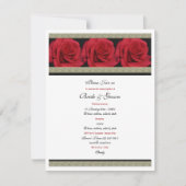 Invitation Mariage élégant en or noir (Devant)