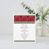 Invitation Mariage élégant en or noir (Debout devant)