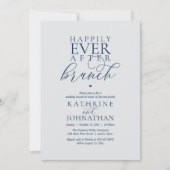 Invitation Mariage Élégant et Déjeuner de Félicité Éternelle (Devant)