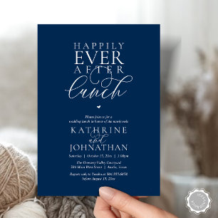 Invitation Mariage Élégant et Déjeuner de Fuite Amoureuse